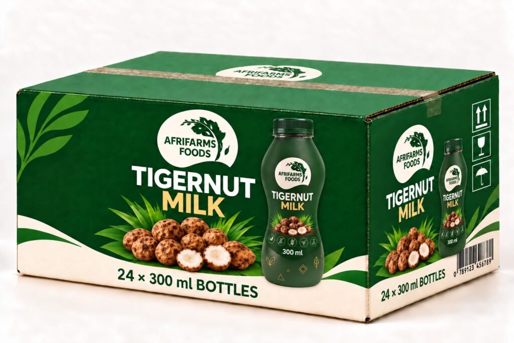 AfriFarms Tigernut Milk 300ml – 24 Bottles