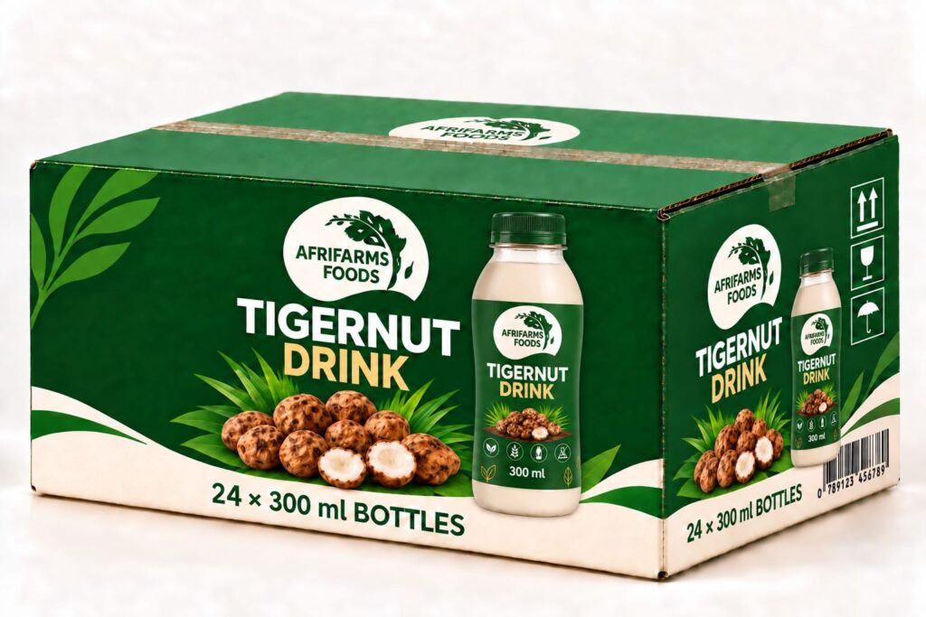AfriFarms Tigernut Drink 300ml – 24 Bottles