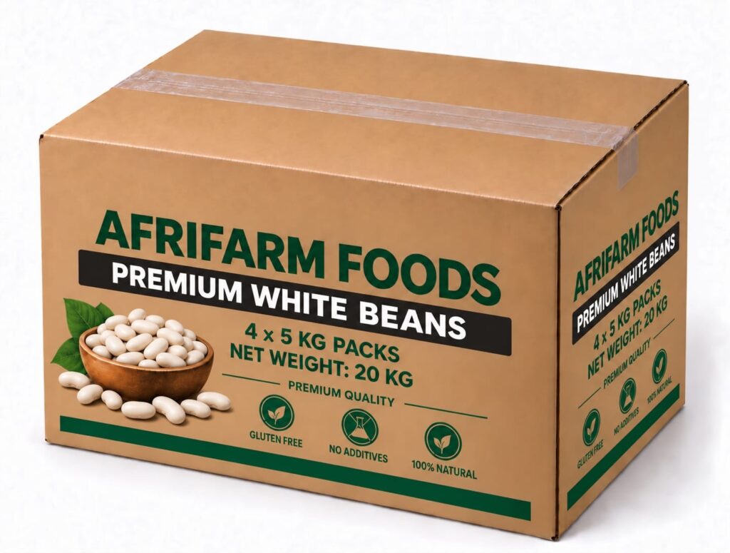 Premium White Beans – 20kg Carton