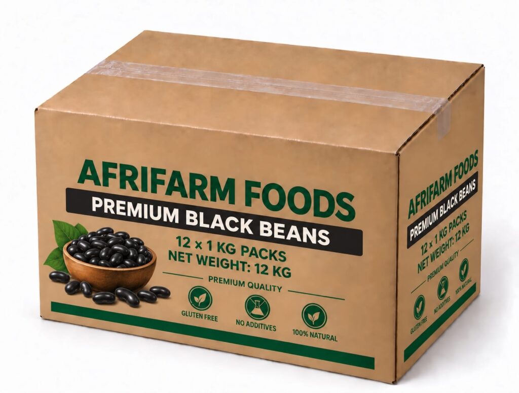 Premium Black Beans 12kg Carton