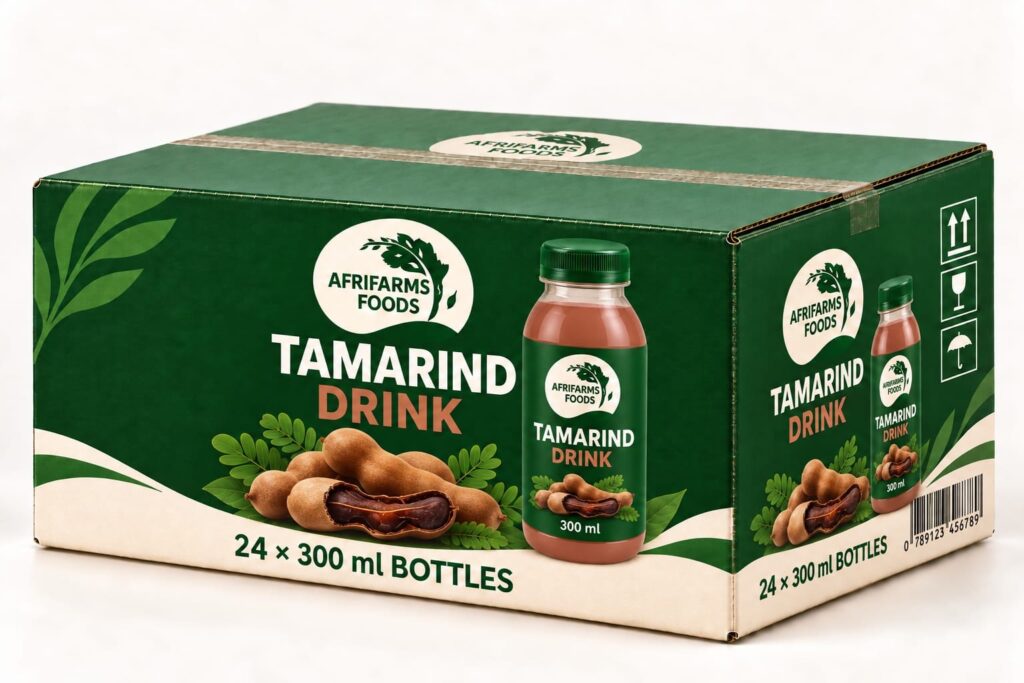 Afrifarms Foods Tamarind Drink – 24 300 ml Carton